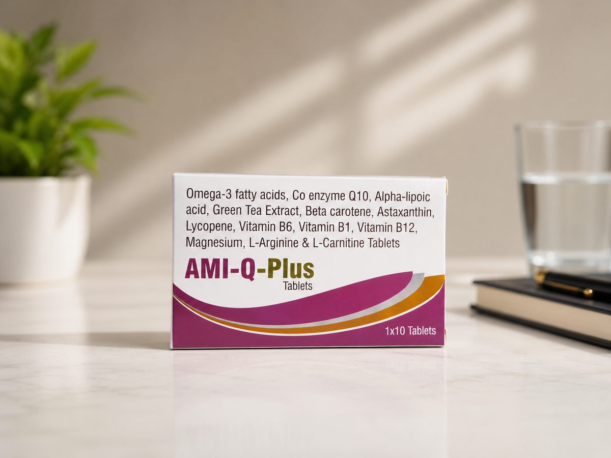 AMI-Q-Plus multivitamin and antioxidant tablet pack by Amigas Pharma